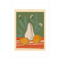 Abstract Pear Still Life (Print Only)