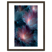 Luminous Bioluminescent Floral Abstract