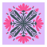 Magenta mandala flowers (Print Only) thumbnail