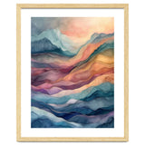 Abstract Fluid Mountain Landscape Art thumbnail
