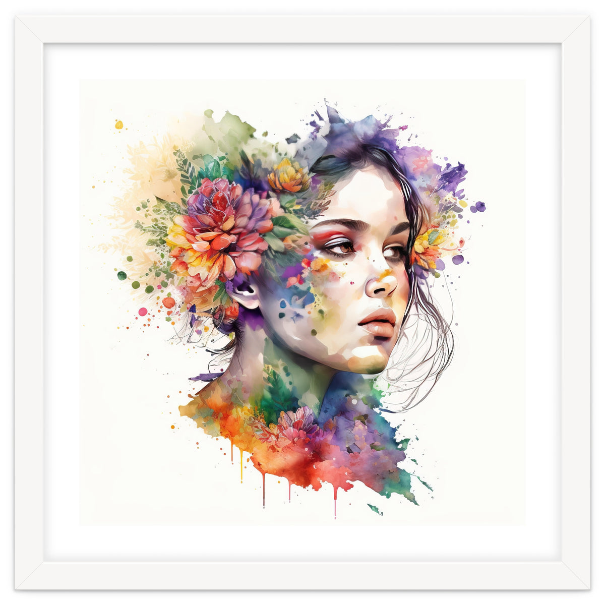 Ethereal Bloom Portrait