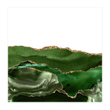 Green & Gold Agate Texture 25  (Print Only) thumbnail
