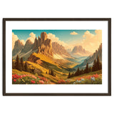 Vintage Dolomites Poster, Italy thumbnail