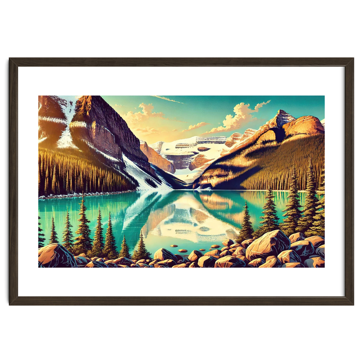 Vintage Lake Louise Banff Poster, Canada