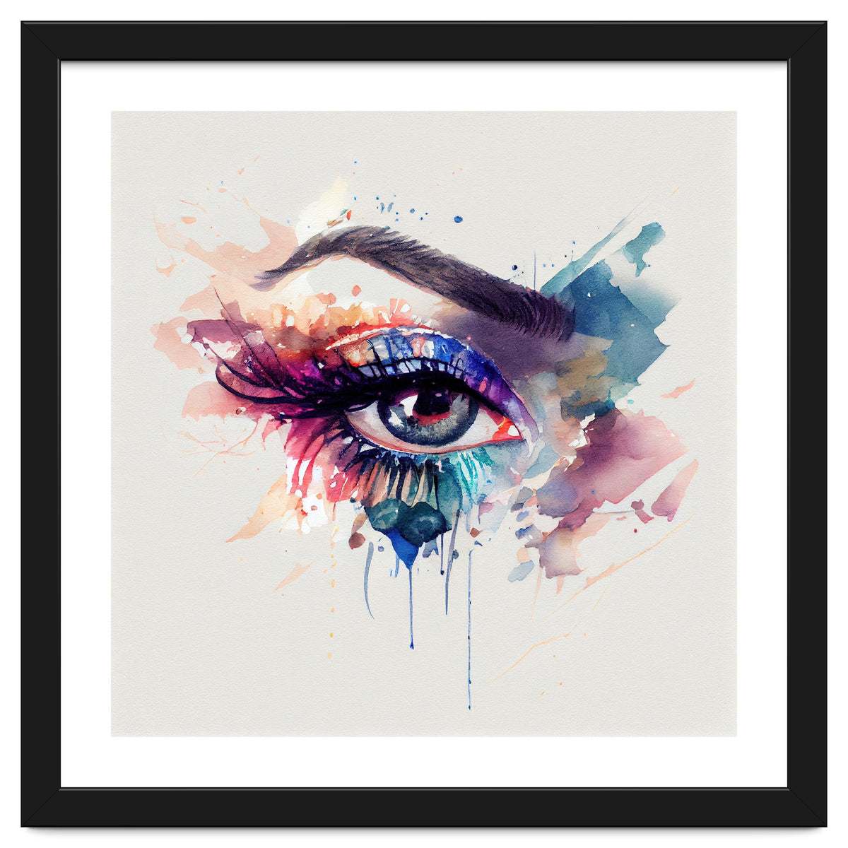 Watercolor Woman Eye #3