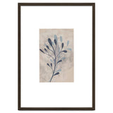 Leaf Beige and Blue Art Print thumbnail