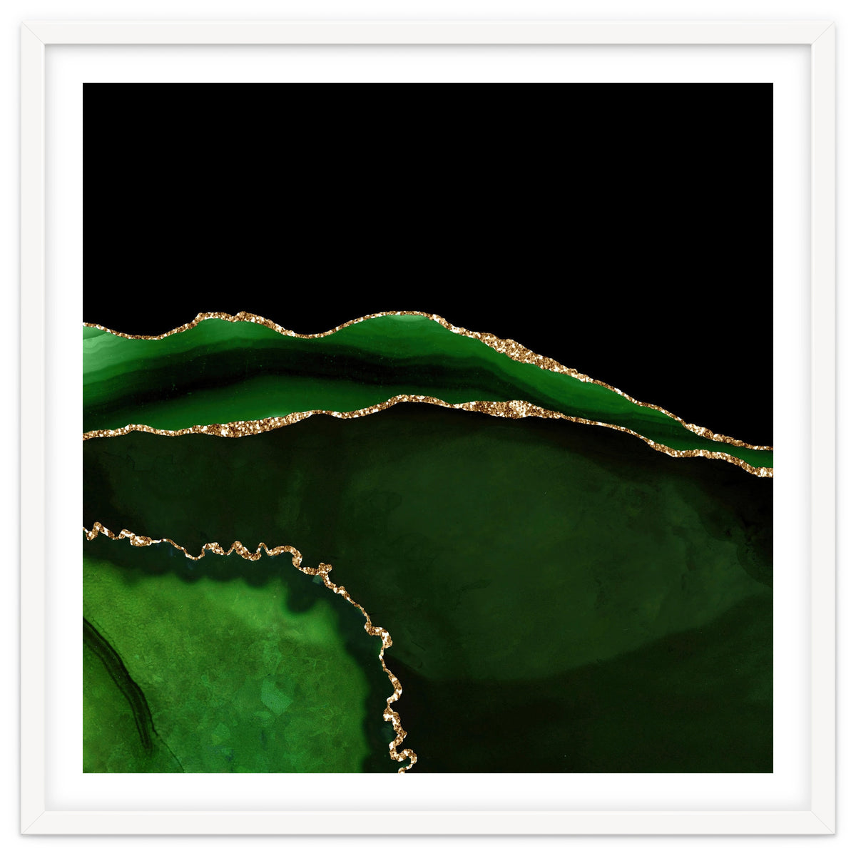 Green & Gold Agate Texture 05