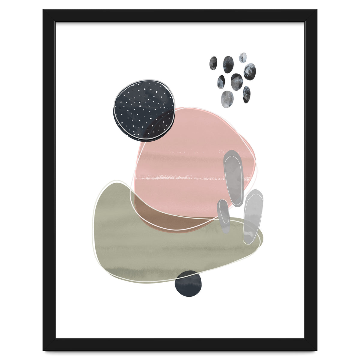 Bold Organic Shapes Pink