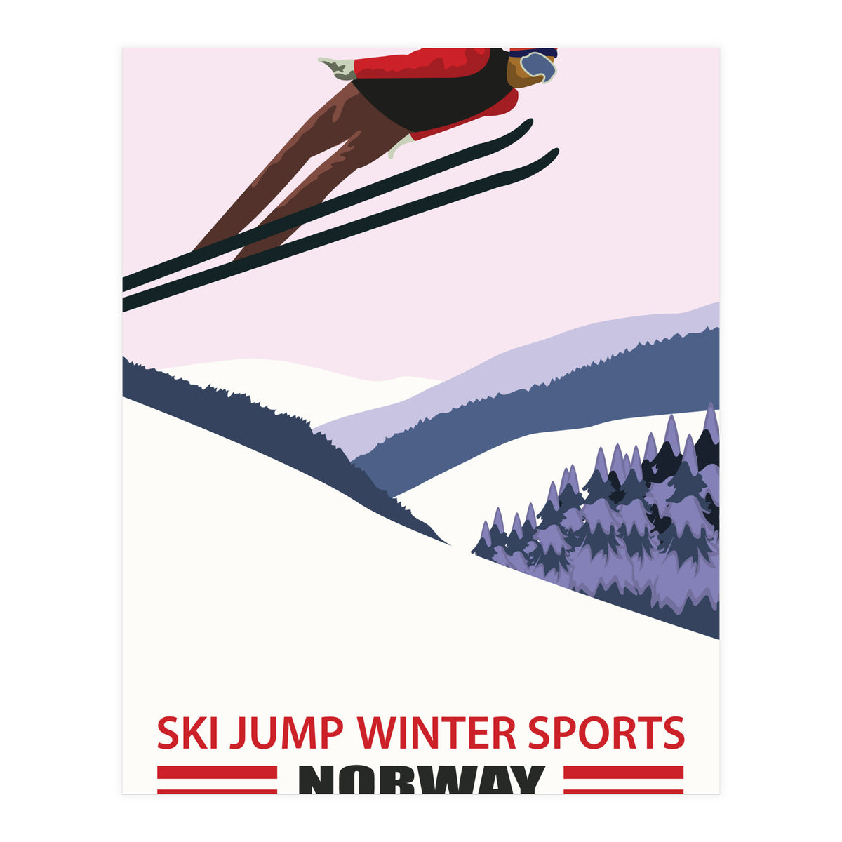 Ski Jump In Norway (Print Only)
