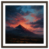 Majestic Mountain Peak at Sunset