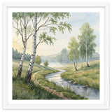 Morning Mist in the Birch Valley thumbnail