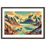 Vintage Argentina, Patagonia Glaciers Poster thumbnail