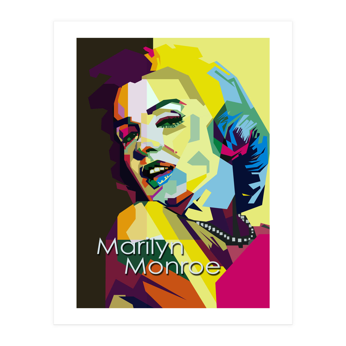 Marilyn Monroe Beauty Actress Pop Art Wpap (Print Only)