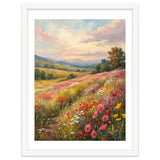 Serene Wildflower Meadow at Sunset Oil Painting thumbnail