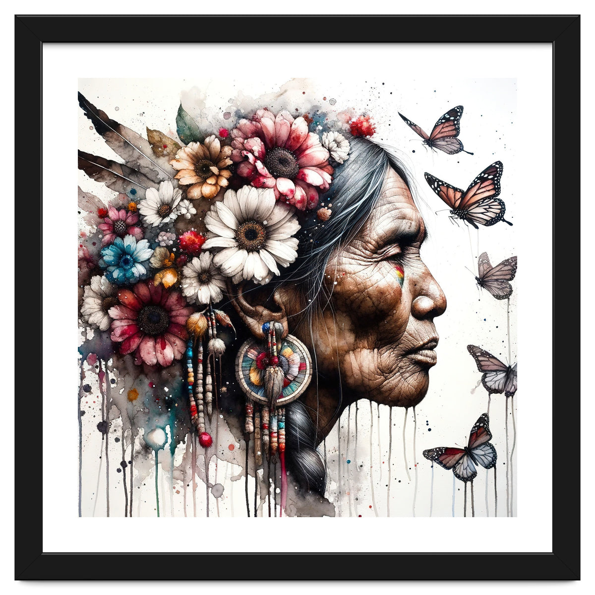 Matriarch With Wildflowers