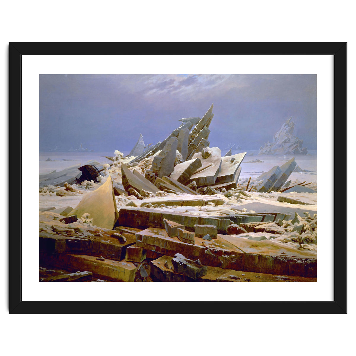 'The Sea of Ice', c. 1823-1824,  Oil on canvas, 96.7 x 126.9 cm.