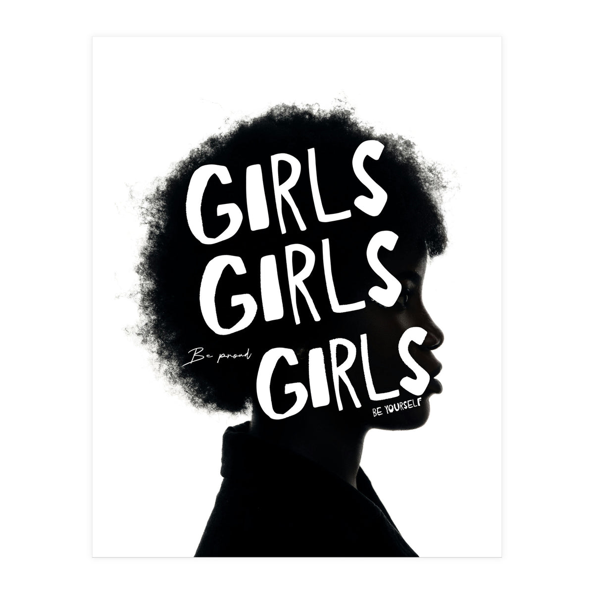 Girls Girls Girl Feminist women Empowerment  (Print Only)
