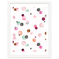 Polka Dots Watercolor Minimal Pink