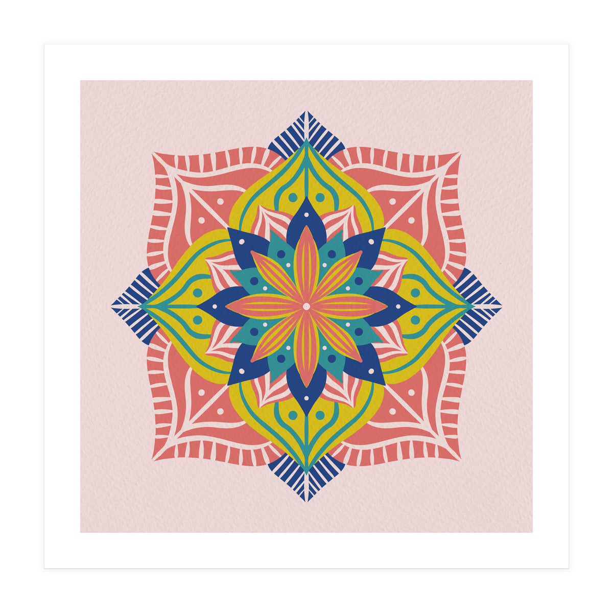 Colorful abstract mandala (Print Only)