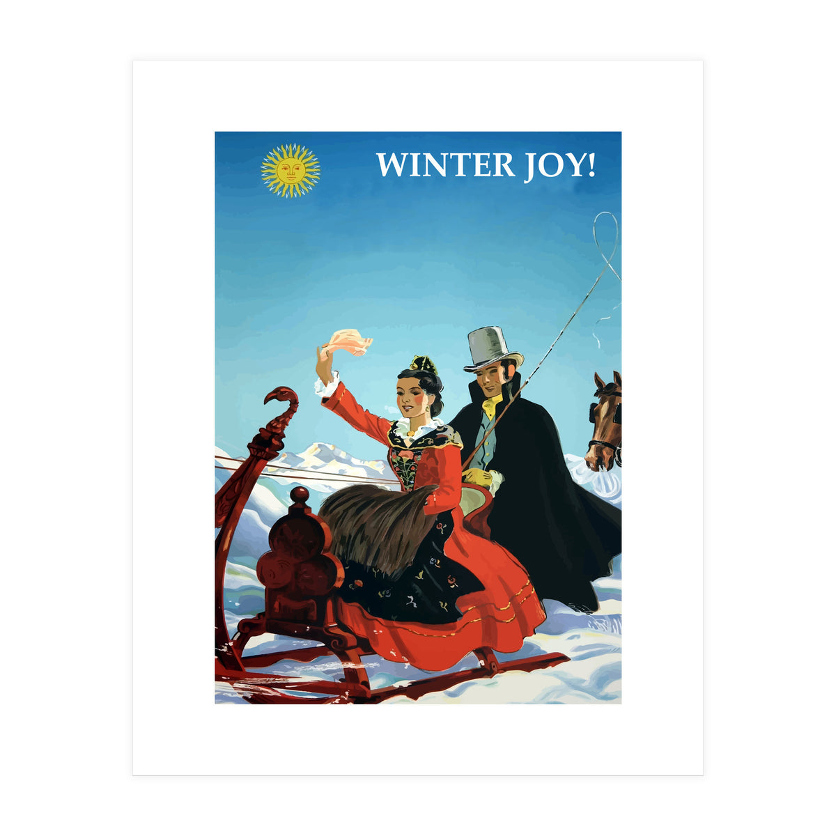 Winter Joy in Switzerland (Print Only)