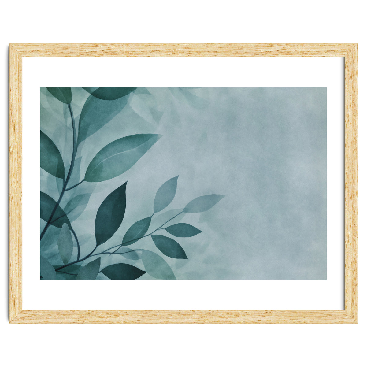 Gentle Leaf Whispers Teal