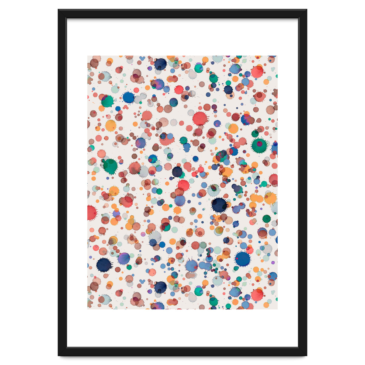 Drops Watercolor Texture Blue