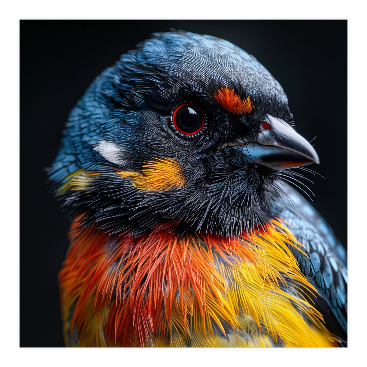 Close Up Of A Colorful Bird In The Wild (Print Only)