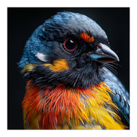 Close Up Of A Colorful Bird In The Wild (Print Only)