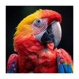 Scarlet Macaw Parrot Headshot Vibrant Colors (Print Only) thumbnail