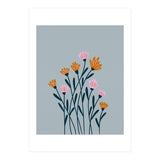 Orange and Pink Flowers (Print Only) thumbnail