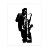 Rahsaan Roland Kirk Jazz Music Legend in Grayscale (Print Only) thumbnail