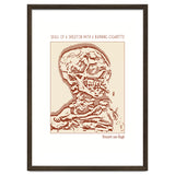 Skull Of A Skeleton With A Burning Cigarette thumbnail