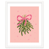 Mistletoe And Pink Bow thumbnail