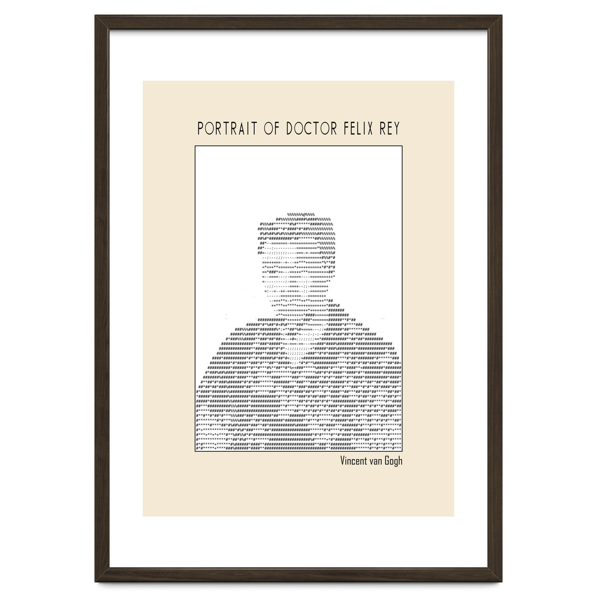 Portrait Of Doctor Felix Rey (ascii Art)