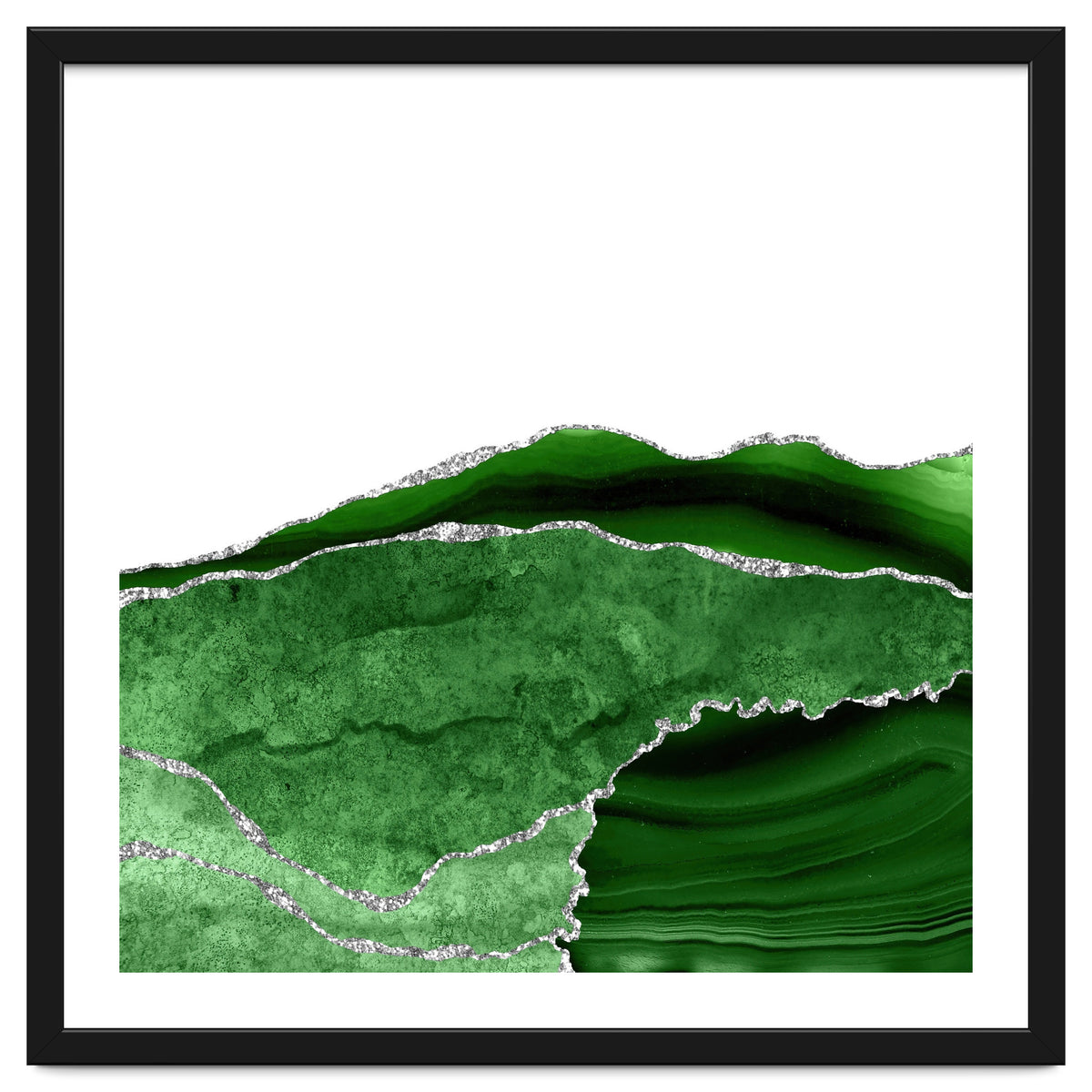 Green & Silver Agate Texture 10