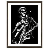Rahsaan Roland Kirk American Jazz Multi-Instrumentalist in Grayscale thumbnail