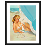 Pinup Sexy Blonde On The Beach thumbnail