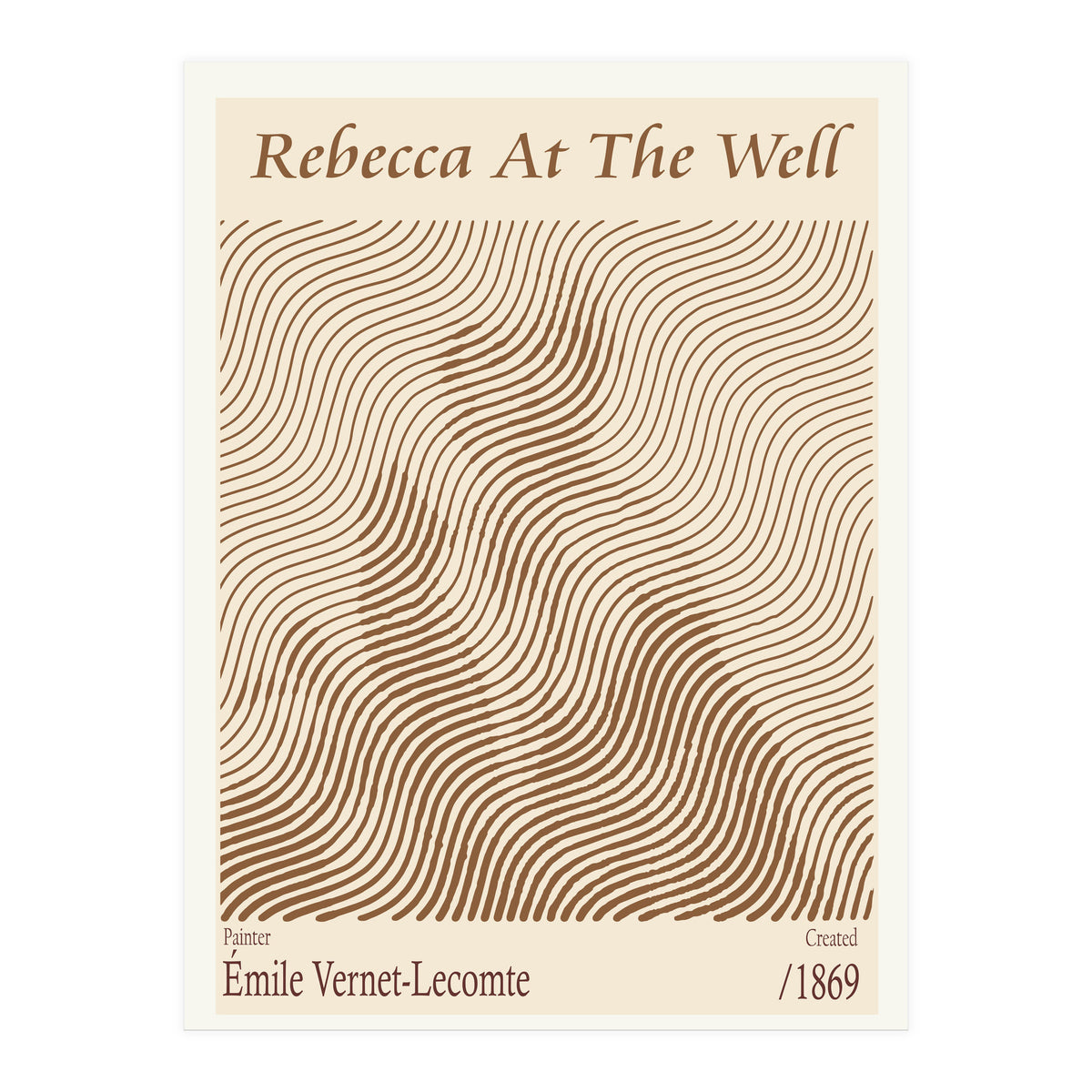 Rebecca At The Well – Émile Vernet Lecomte (1869) (Print Only)