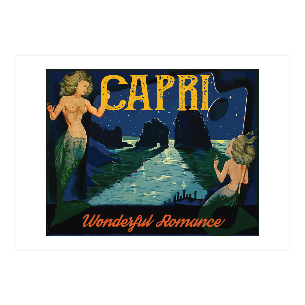 Capri Mermaids (Print Only)