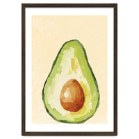 Avocado Half, Fresh Food Kitchen Art