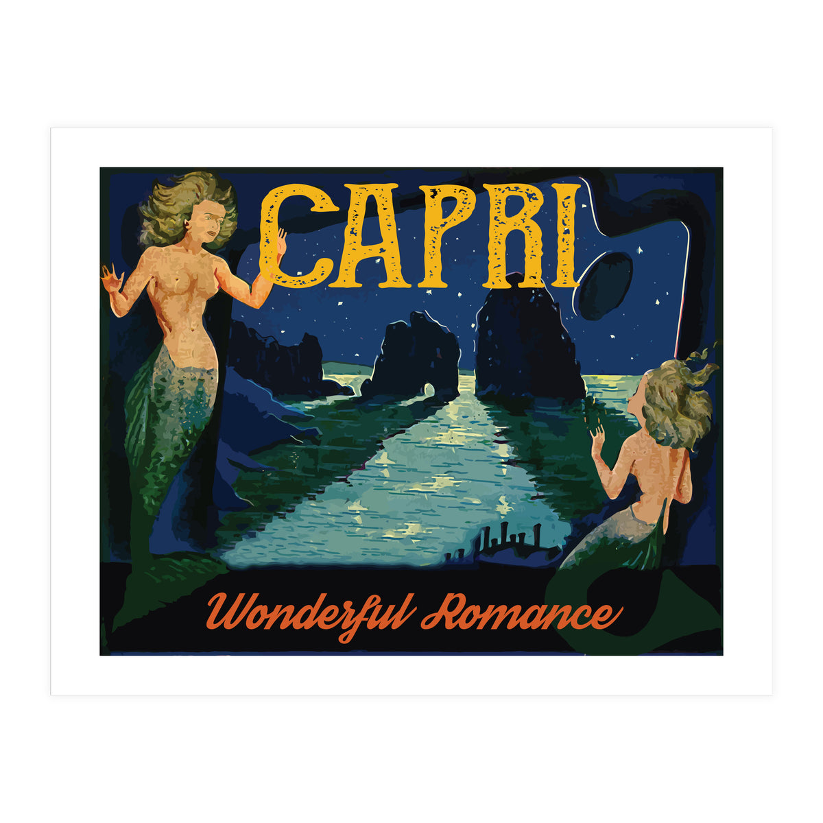 Capri Mermaids (Print Only)