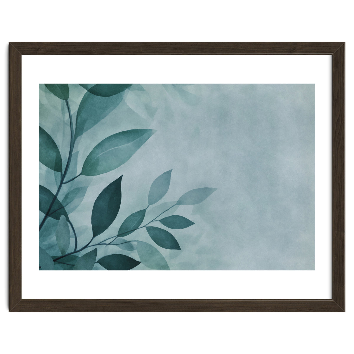 Gentle Leaf Whispers Teal