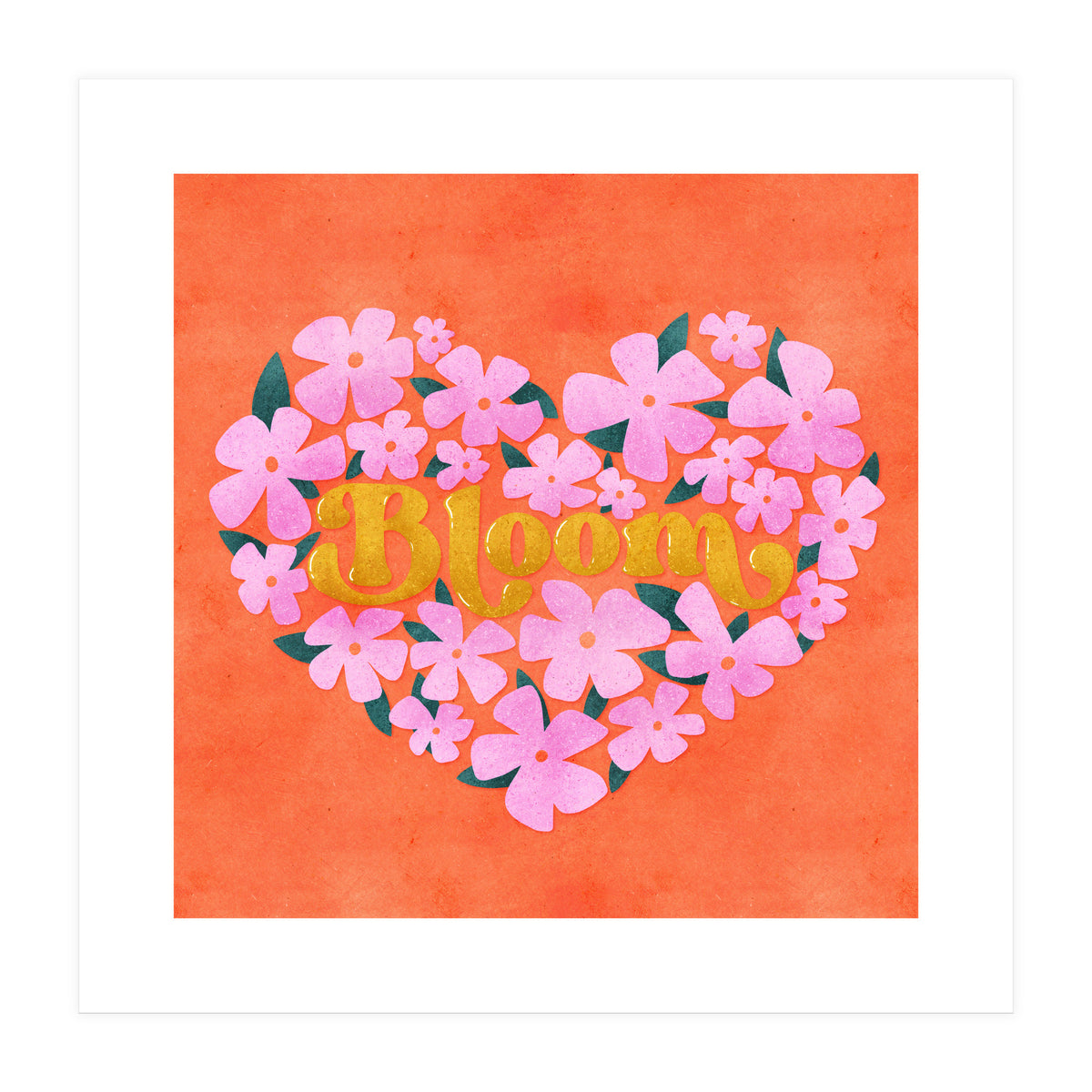 Bloom Floral Heart (Print Only)