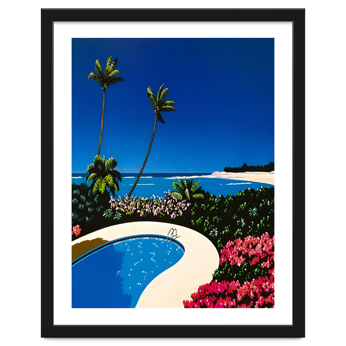 Hiroshi nagai - Swimming Pool, vaporwave (Print Only) Art