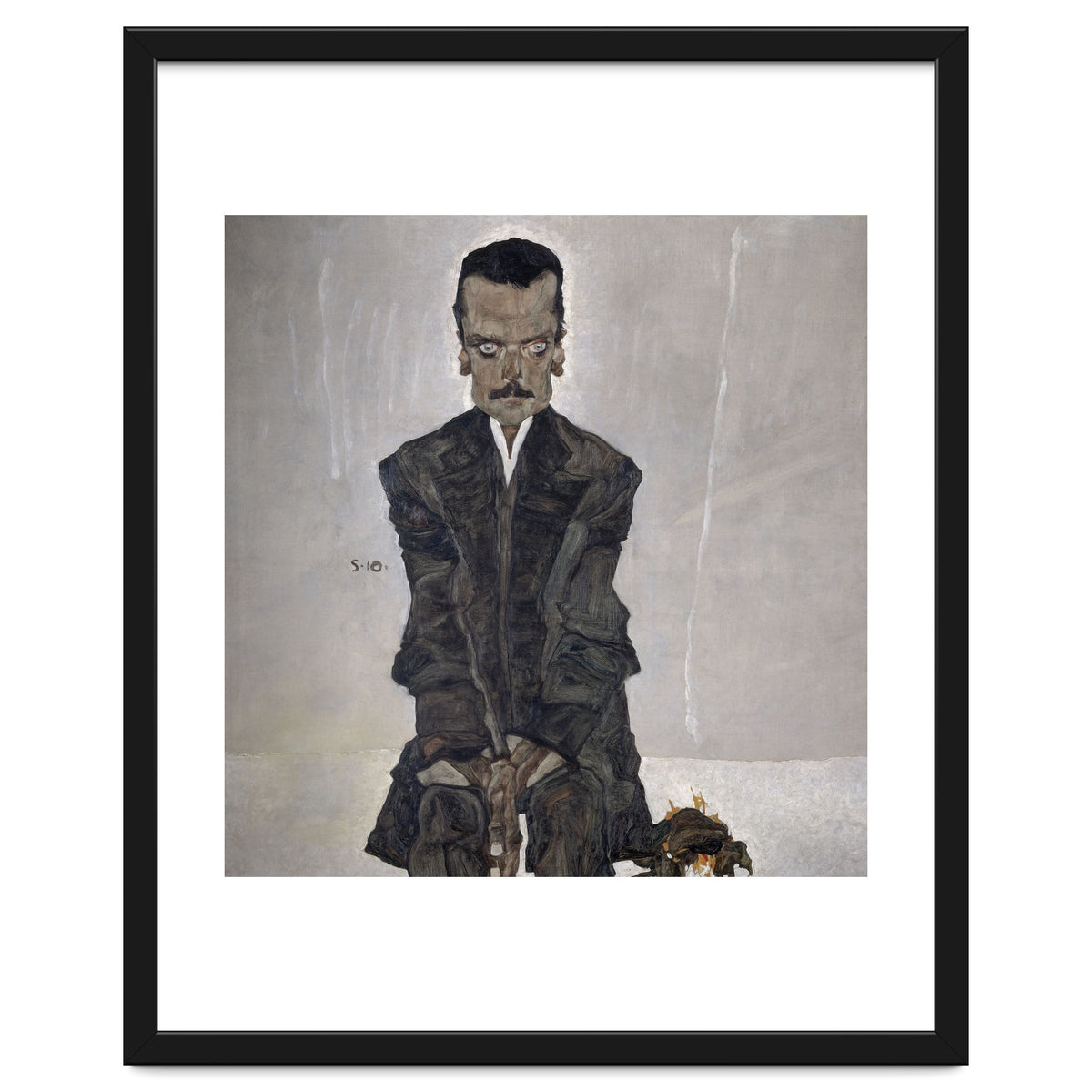 'Portrait of the Publisher Eduard Kosmack', 1910, Oil on canvas. EGON SCHIELE.