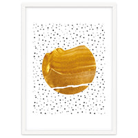 Stay Gold | Abstract Geometric Painting | Polka Dots Quirky Eclectic | Modern Boho Luxe