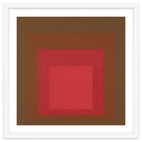 JOSEF ALBERS - HOMAGE TO THE SQUARE, RED, BROWN thumbnail
