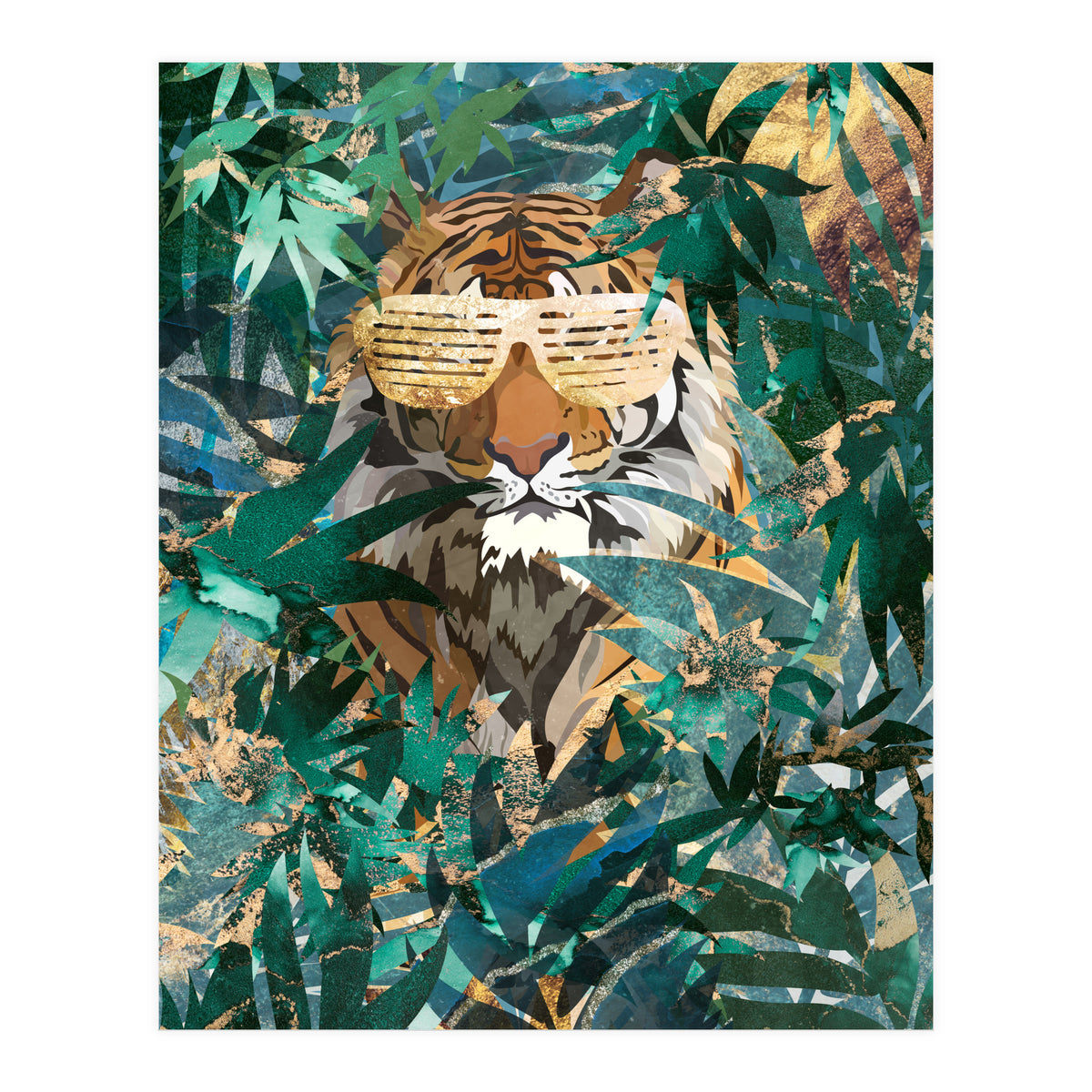 Hip hop tiger in the jungle (Print Only)