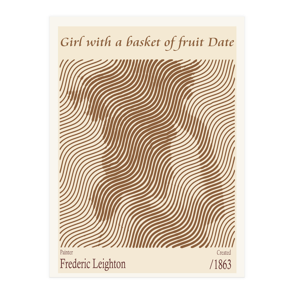 Girl With A Basket Of Fruit Date – Frederic Leighton (1863) (Print Only)