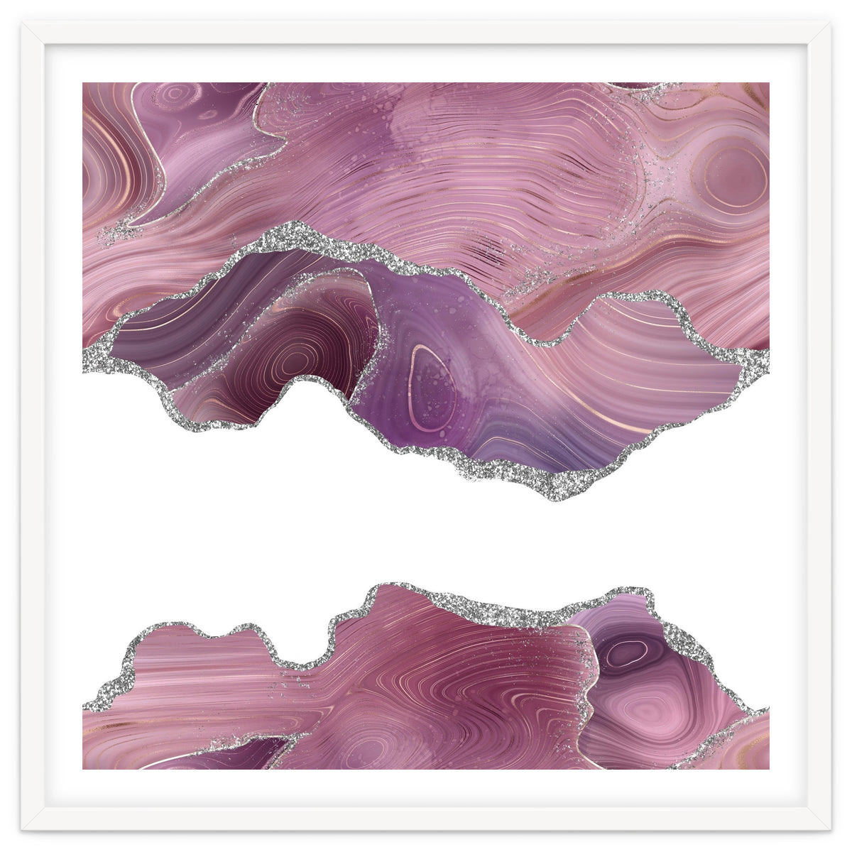 Mauve & Silver Agate Texture 07